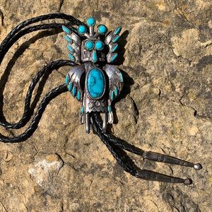 Vintage Sancrest 1959 Kachina Doll bolo tie